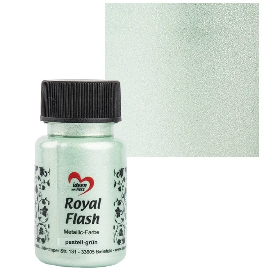 Metallic-Farbe "Royal Flash", pastell-grün, 50ml