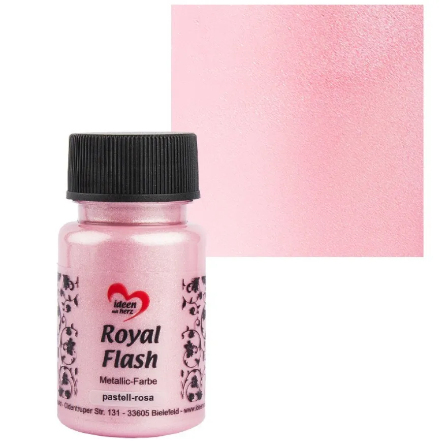Metallic-Farbe "Royal Flash", pastell-rosa, 50ml