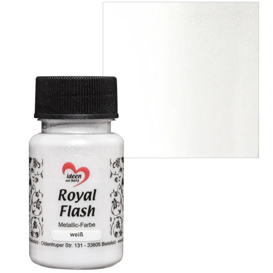 Metallic-Farbe "Royal Flash", weiß, 50ml