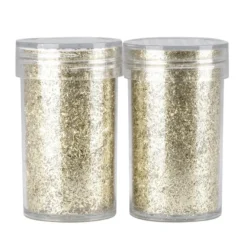 Metallic-Flakes, 2 Dosen mit je 3g, gold