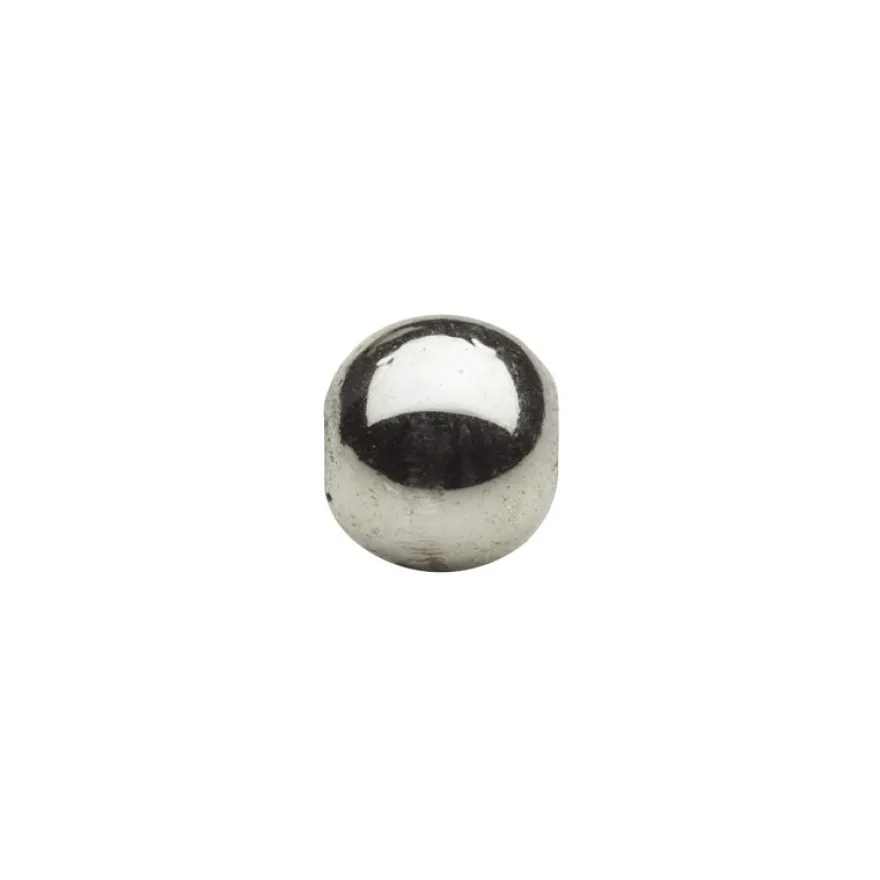 Metallic-Perlen, Ø6 mm, 100 Stück, mocca