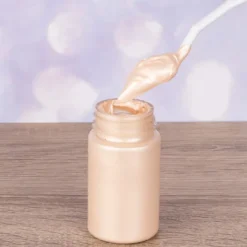 Metallic Relief, Schablonier-Creme, apricot, 90ml