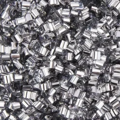 Metallic-Rondelle, Streu-Deko, 15g, silber