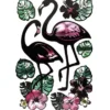 Metallic-Sticker, Flamingo, mit spiegelndem Metallic-Effekt, 30 x 21cm