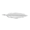 Metall-Ornamente, Blatt 1, 9,3cm x 5cm, silber, 10 Stück