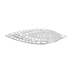 Metall-Ornamente, Blatt 4, 6,5cm x 3,5cm, silber, 10 Stück