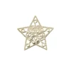 Metall-Ornamente, Design 47, Ø 3,5cm, hellgold, 12 Stück