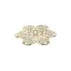 Metall-Ornamente, Design 43, Ø 4,5cm, hellgold, 9 Stück