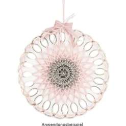 Metall-Ornamente, Design 38, Ø 5,5cm, silber, 3 Stück