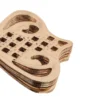 Metall-Ornamente, Design 5, 5,5cm x 5cm, roségold, 12 Stück