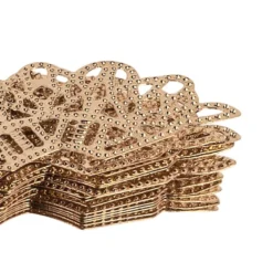 Metall-Ornamente, Design 7, 4,4cm x 2cm, roségold, 15 Stück