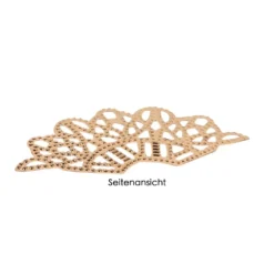Metall-Ornamente, Design 7, 4,4cm x 2cm, roségold, 15 Stück