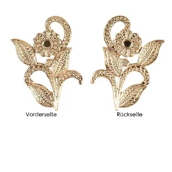 Metall-Ornamente, Design 6, 5cm x 4cm, roségold, 9 Stück