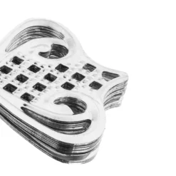 Metall-Ornamente, Design 5, 5,5cm x 5cm, silber, 12 Stück