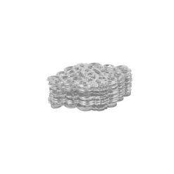 Metall-Ornamente, Design 23, 3,7cm x 3cm, silber, 15 Stück
