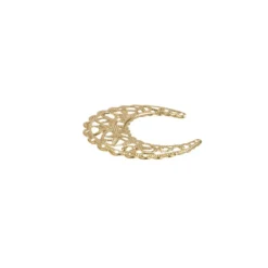 Metall-Ornamente, Design 24, 4,3cm x 3,8cm, hellgold, 15 Stück