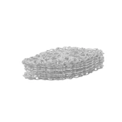 Metall-Ornamente, Design 17, 5cm x 2,1cm, silber, 13 Stück