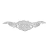 Metall-Ornamente, Design 12, 10,4cm x 5,6cm, silber, 3 Stück