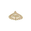 Metall-Ornamente, Design 33, 6,4cm x 4,1cm, hellgold, 9 Stück