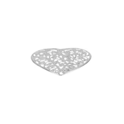 Metall-Ornamente, Design 30, 4,6cm x 4,5cm, silber, 9 Stück