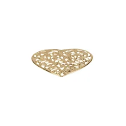 Metall-Ornamente, Design 30, 4,6cm x 4,5cm, hellgold, 9 Stück