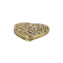 Metall-Ornamente, Design 30, 4,6cm x 4,5cm, hellgold, 9 Stück
