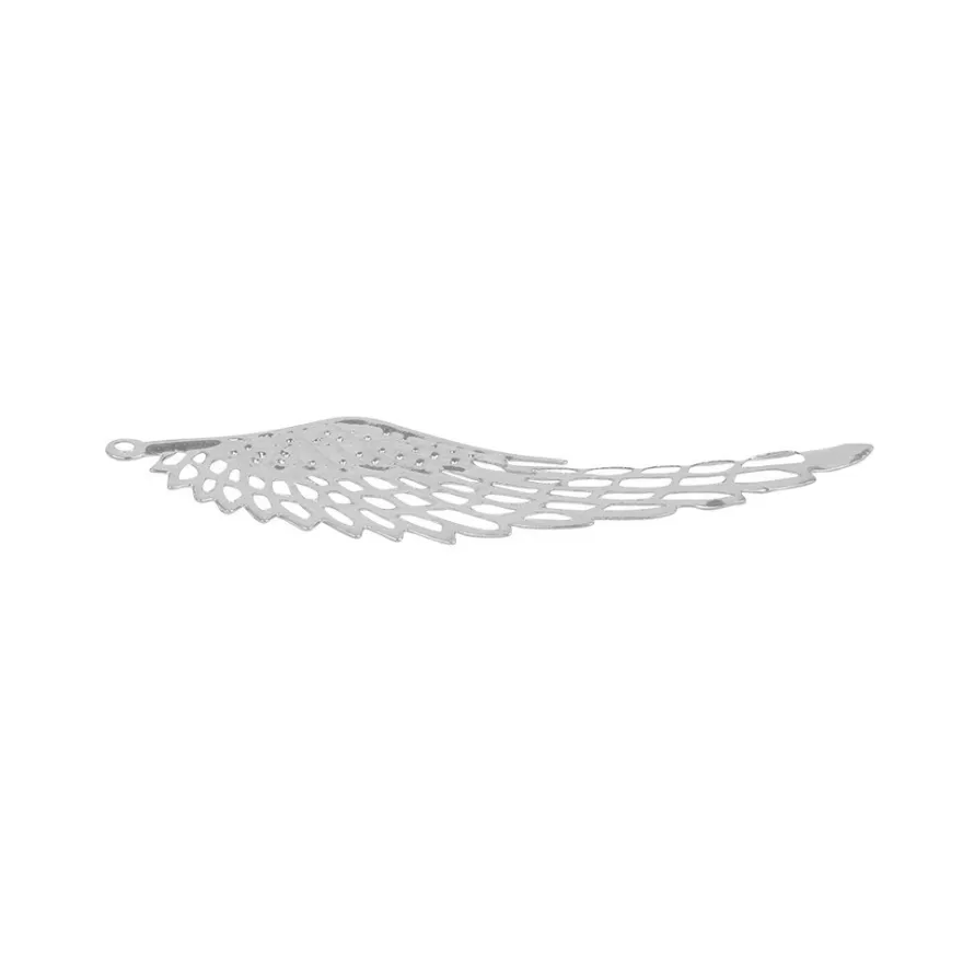 Metall-Ornamente, Design 20, 7,1cm x 2,4cm, silber, 13 Stück