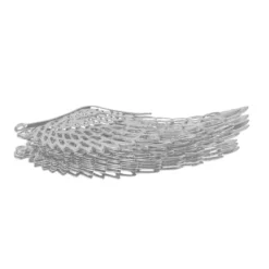 Metall-Ornamente, Design 20, 7,1cm x 2,4cm, silber, 13 Stück