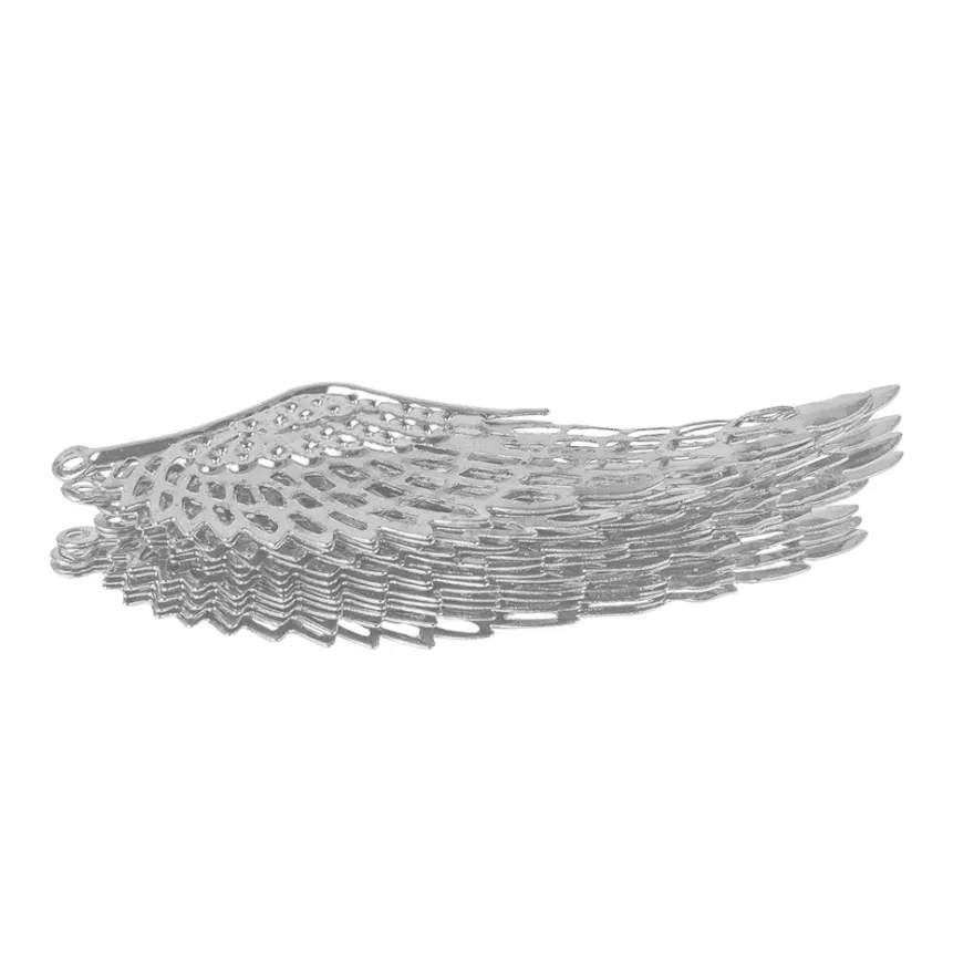 Metall-Ornamente, Design 20, 7,1cm x 2,4cm, silber, 13 Stück