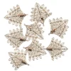 Metall-Ornamente, Design 4, 7,9 x 7,5 cm, roségold, 8 Stück