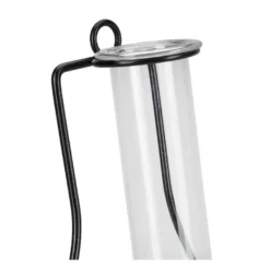 Metallring Amphore, mit Reagenzglas, 21cm x 11,6cm x 3,5cm, 3mm stark, schwarz