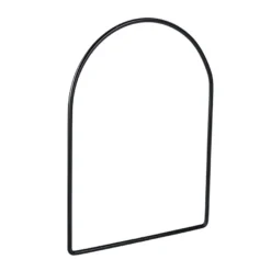 Metallringe Bogen, 3mm stark, 15cm x 11cm, schwarz, 2 Stück