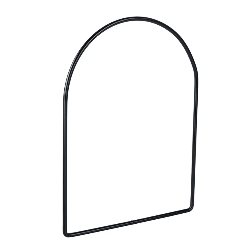 Metallringe Bogen, 3mm stark, 15cm x 11cm, schwarz, 2 Stück