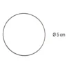 Metall-Ringe, Ø5cm, silberfarben, 8 Stück