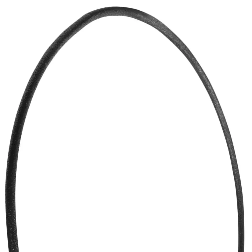 Metallringe, Eiform, 25cm x 20cm, 3mm stark, schwarz, 3 Stück