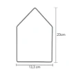 Metallringe, Haus, 20cm x 13,3cm, 3mm stark, schwarz, 3 Stück