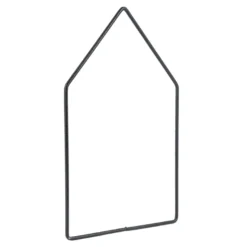 Metallringe, Haus, 20cm x 13,3cm, 3mm stark, schwarz, 3 Stück