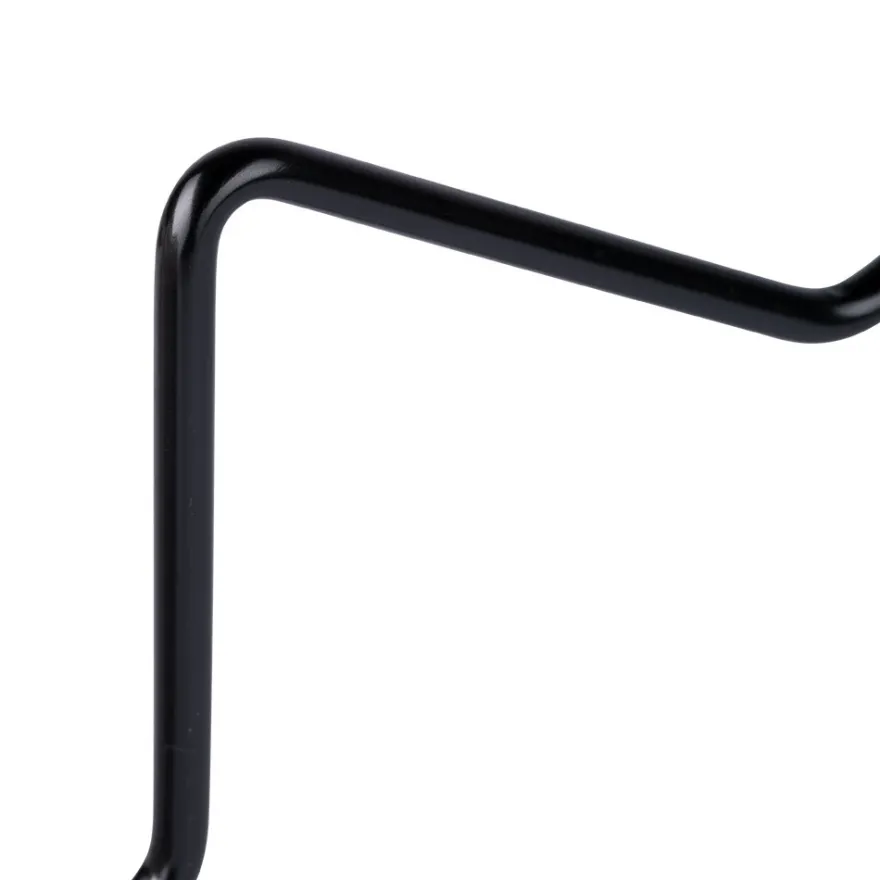 Metallringe in Sternform, 3mm stark, 15cm x 13,2cm, schwarz, 2 Stück