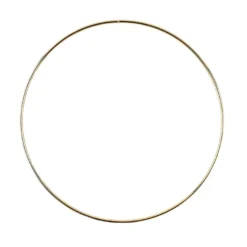 Metallringe, 3mm stark, Ø 20cm, gold, 3 Stück
