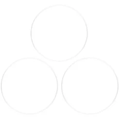 Metallringe, 3mm stark, Ø 20cm, weiß, 3 Stück