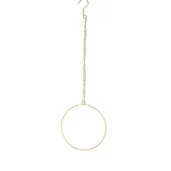 Metallring, mit Aufhängung, Ø 20cm, gold