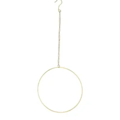 Metallring, mit Aufhängung, Ø 30cm, gold