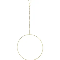 Metallring, mit Aufhängung, Ø 35cm, gold