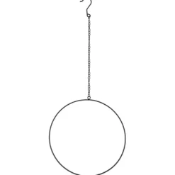 Metallring, mit Aufhängung, Ø 35cm, schwarz