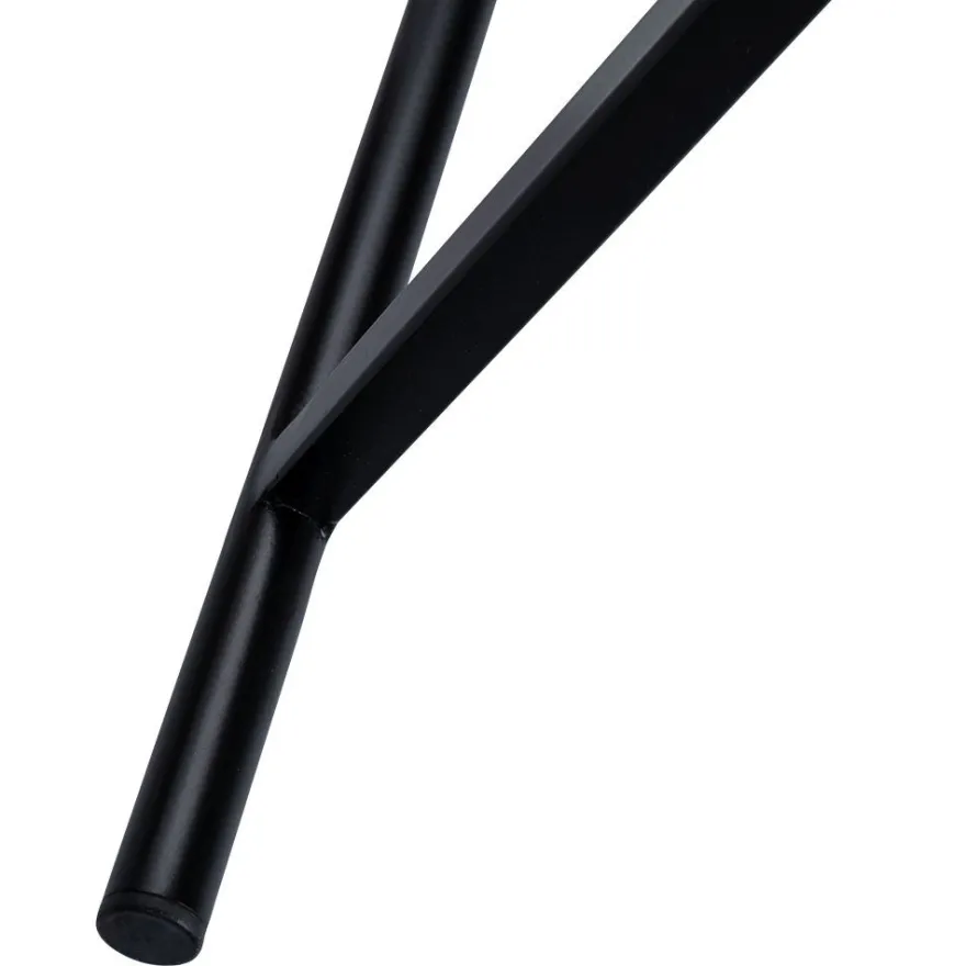 Metall-Tisch, Design 1, Ø42cm, 48cm hoch, schwarz