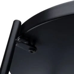 Metall-Tisch, Design 1, Ø42cm, 48cm hoch, schwarz