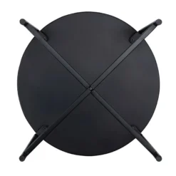 Metall-Tisch, Design 1, Ø42cm, 48cm hoch, schwarz
