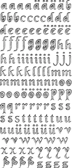 Microglitter-Sticker, abc, Kleinbuchstaben, silber