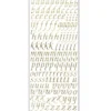Microglitter-Sticker, Alphabet, Kleinbuchstaben, gold