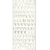 Microglitter-Sticker, Alphabet, Großbuchstaben, gold